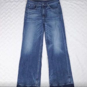 Rag & Bone Wide Leg High Raise Jeans 28 x 30.5.